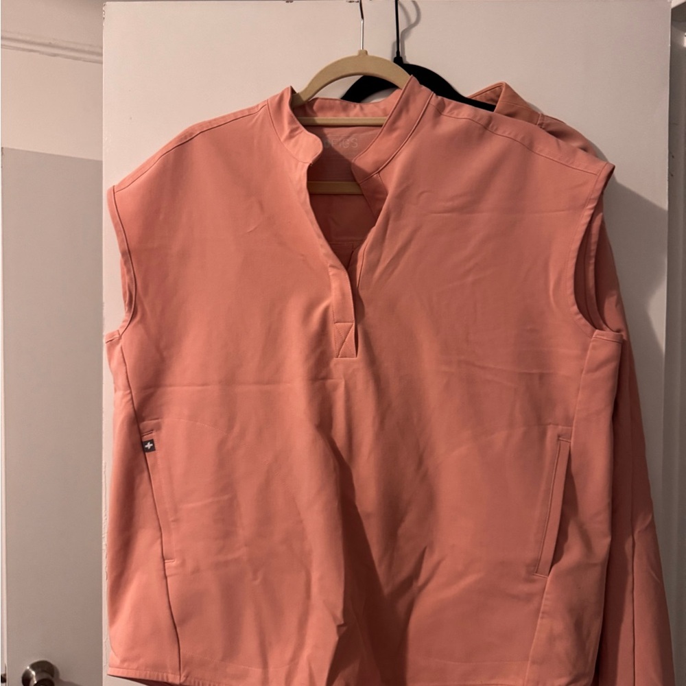 Figs Blush Pink Scrub Top